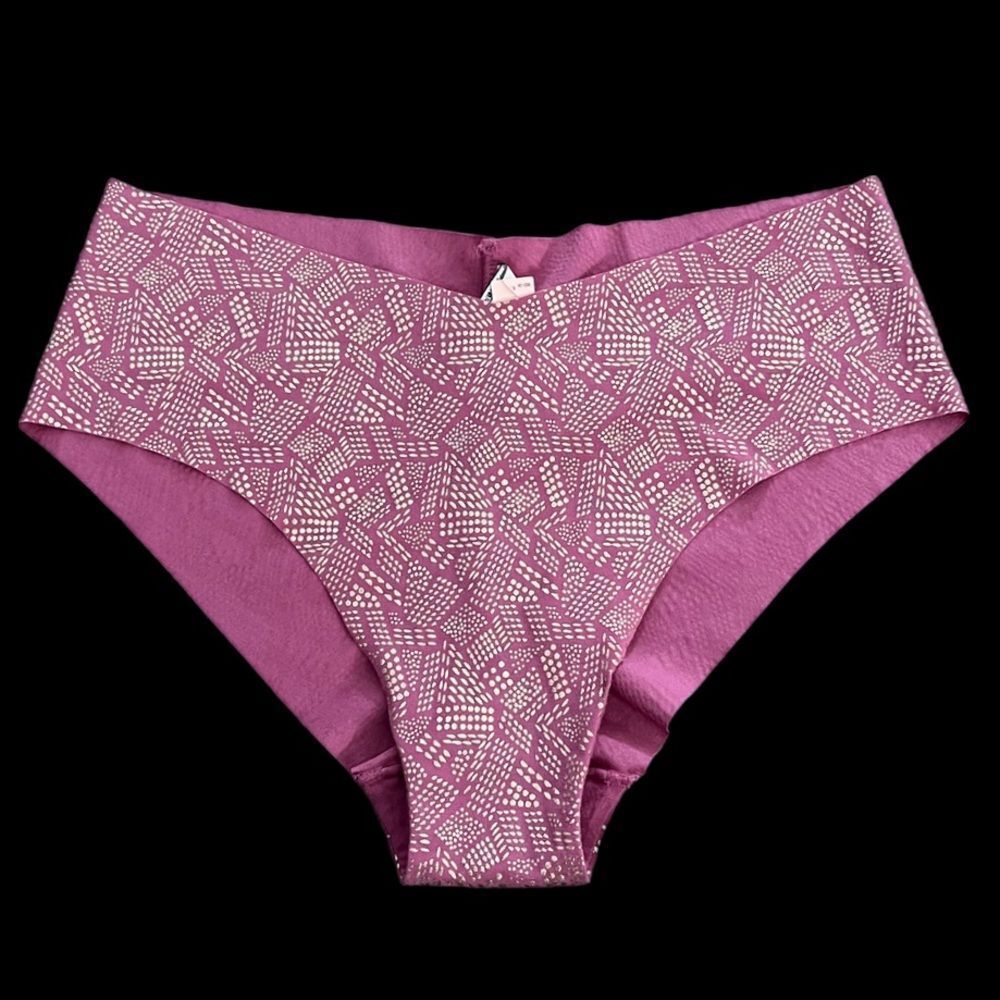 Victorias Secret No Show Seamless Supersoft Hiphugger Panty pink / metallic gold